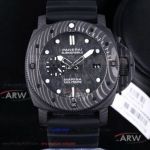 VS Factory Panerai Submersible Marina Militare Carbotech 47mm Black Camouflage Dial Watch PAM00979